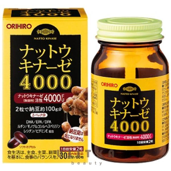4000 ORIHIRO Natto Kinase (60 шт - 30 дн)