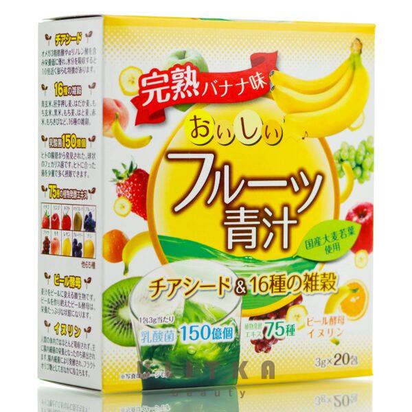 16 видов проса и семенами чиа со вкусом банана YUWA Aojiru Banana (20 шт)