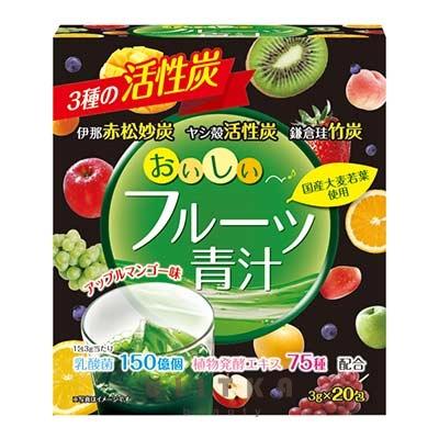Аодзиру фруктовый  с активированным углем, энзимами и молочнокислыми бактериями YUWA Aojiru (20 шт)