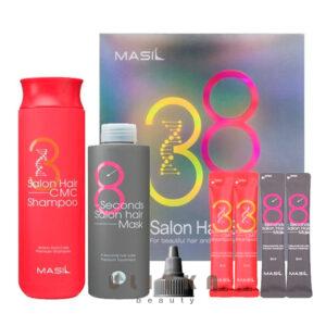 Набор для восстановления волос с кератином и коллагеном  Masil Salon Hair Set (1 шт) – Купити в Україні Ulitka Beauty
