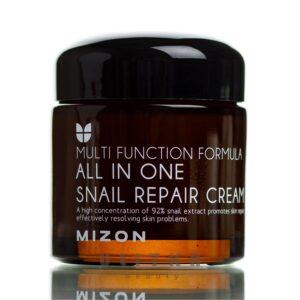 Крем с высокой концентрацией улиточного муцина Mizon All In One Snail Repair Cream (75 мл) – Купити в Україні Ulitka Beauty