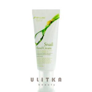 Крем для рук с экстрактом улитки 3W Clinic Snail Hand Cream (100 мл) – Купити в Україні Ulitka Beauty