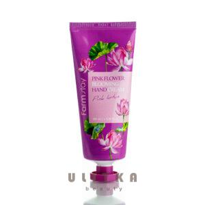 Крем для рук с экстрактом лотоса FarmStay Pink Flower Blooming Hand Cream Pink Lotus (100 мл) – Купити в Україні Ulitka Beauty