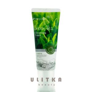 Очищающая пенка для улучшения тона лица с экстрактом зелёного чая 3W Clinic Green Tea Foam Cleansing (100 мл) – Купити в Україні Ulitka Beauty