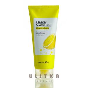 Освежающая лимонная пенка для умывания Secret Key Lemon Sparkling Cleansing Foam (200 мл) – Купити в Україні Ulitka Beauty