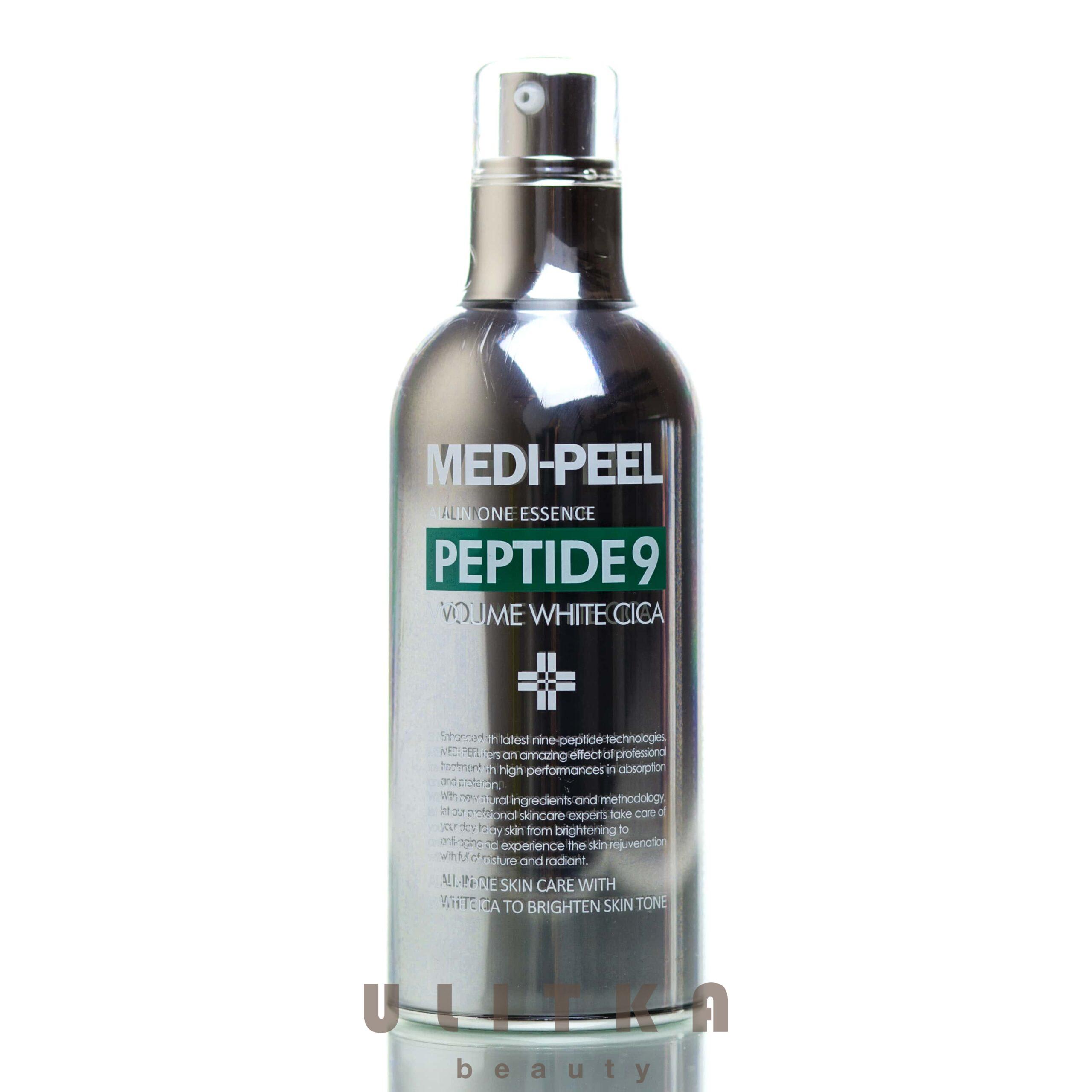 Peptide 9 volume essence. Peptide9 Volume White cica. Medi Peel Peptide 9 Volume Essence. Medi-Peel Peptide 9 Volume Essence, 100мл. Medi-Peel all in one Essence Peptide 9 Volume White cica.