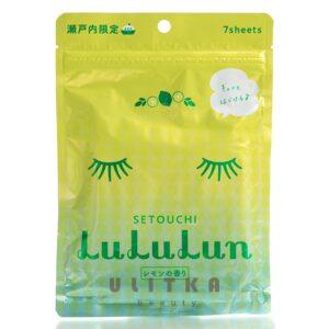 Увлажняющая тканевая маска Лимон LULULUN Premium Face Mask Lemon (7 шт) – Купити в Україні Ulitka Beauty