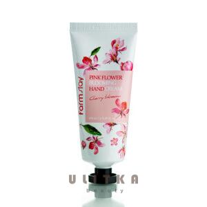 Крем для рук вишневый цвет FarmStay Pink Flower Blooming Hand Cream Cherry Blossom (100 мл) – Купити в Україні Ulitka Beauty