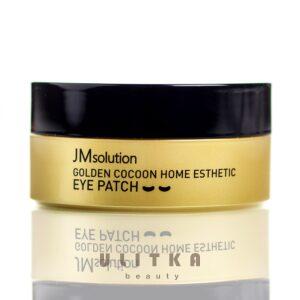 Гидрогелевые патчи с шёлком и золотом JMsolution Golden Cocoon Home Esthetic Eye Patch (60 шт) – Купити в Україні Ulitka Beauty