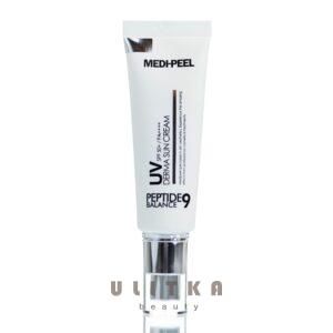 Солнцезащитный крем с пептидами MEDI-PEEL Peptide 9 UV Derma Sun Cream SPF50+ PA++++ (50 мл) – Купити в Україні Ulitka Beauty