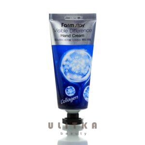 Крем для рук с коллагеном FarmStay Visible Differebce Hand Cream Collagen  (100 мл) – Купити в Україні Ulitka Beauty