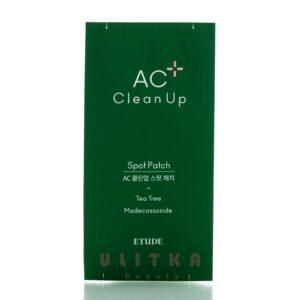 Точечные патчи для проблемной кожи Etude House AC Clean Up Spot Patch (12 шт) – Купити в Україні Ulitka Beauty