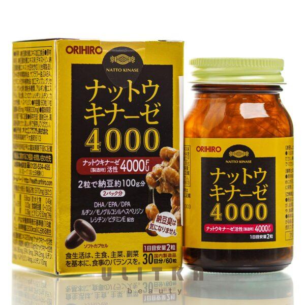 4000 ORIHIRO Natto Kinase (60 шт - 30 дн)