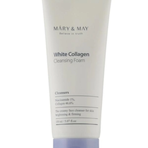 Пенка для умывания Mary&May  White Collagen Cleansing Foam (150 мл) – Купити в Україні Ulitka Beauty