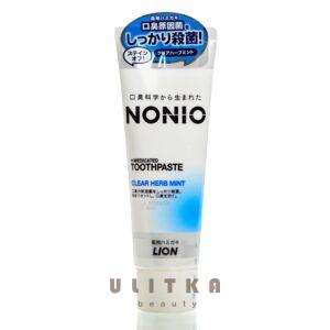 Зубная паста комплексного действия «травяная мята» LION Nonio Medicated Toothpaste Clear Herb Mint (130 гр) – Купити в Україні Ulitka Beauty