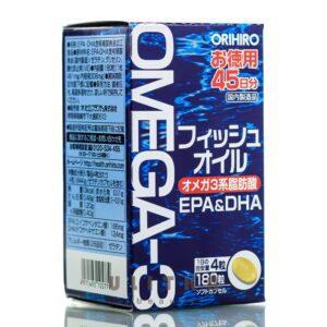 Омега -3 жирные кислоты ORIHIRO EPA DHA (180 шт - 45 дн) – Купити в Україні Ulitka Beauty
