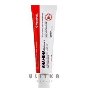 Восстанавливающий крем-пилинг с кислотами Medi-Peel AHA BHA 28 Days Hyal Cream (30 мл) – Купити в Україні Ulitka Beauty