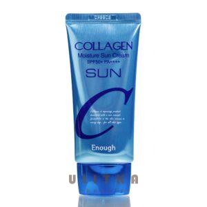 Солнцезащитный крем с коллагеном Enough Collagen Moisture Sun Cream SPF50+ PA+++ (50 мл) – Купити в Україні Ulitka Beauty