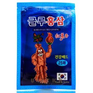 Пластырь с женьшеным для суставов Greenon Korean Glu Red Ginseng (25 шт) – Купити в Україні Ulitka Beauty