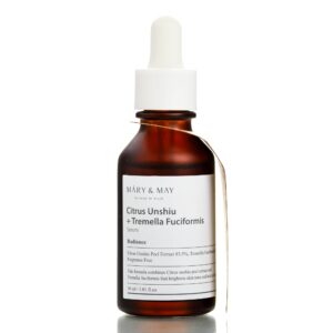 Сыворотка от пигментации с экстрактом мандарина Mary&May Citrus Unshiu + Tremella Fuciformis Serum (30 мл) – Купити в Україні Ulitka Beauty
