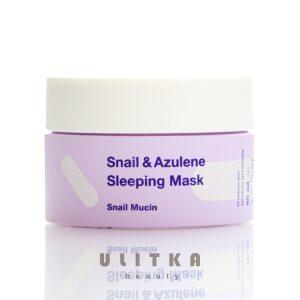 Ночная маска с улиткой и азуленом Tiam Snail & Azulene Sleeping Mask (80 мл) – Купити в Україні Ulitka Beauty