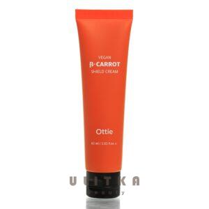 Крем на основе моркови (бета-каротин) Ottie Vegan Beta-Carrot Shield Cream (60 мл) – Купити в Україні Ulitka Beauty