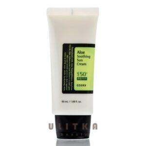 Увлажняющий солнцезащитный крем Aloe Soothing Sun Cream Cosrx SPF 50+/PA+++ (50 мл) – Купити в Україні Ulitka Beauty
