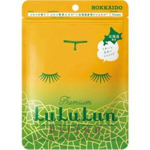 Тканевая маска для упругости кожи Дыня LULULUN Premium Face Mask Melon (7 шт) – Купити в Україні Ulitka Beauty