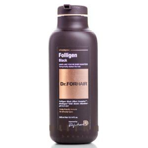 Шампунь для восстановления цвета седых волос Dr.FORHAIR Folligen Black (300 мл) – Купити в Україні Ulitka Beauty