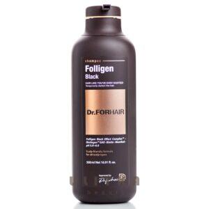Шампунь для восстановления цвета седых волос  Dr.FORHAIR Folligen Black  (500 мл) – Купити в Україні Ulitka Beauty