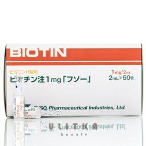 Биотин в ампулах  Biotin Fuso Pharmaceutical Industries (1шт * 2 мл) – Купити в Україні Ulitka Beauty