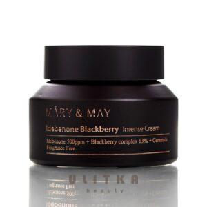 Антивозрастной крем с идебеноном Mary&May Idebenone Blackberry Intense Cream (70 г) – Купити в Україні Ulitka Beauty