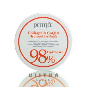 Гидрогелевые патчи с коллагеном и коэнзимом Q10 Collagen & Q10 Hydrogel Eye Patch Petitfee (60 шт) – Купити в Україні Ulitka Beauty