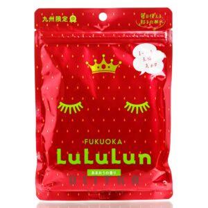 Тканевая маска для выравнивания тона LULULUN Premium Face Mask Strawberry (7 шт) – Купити в Україні Ulitka Beauty
