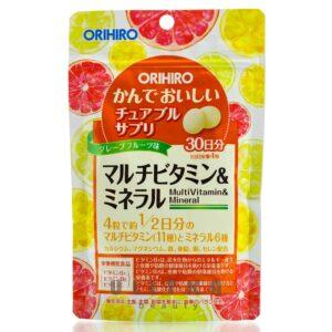 Японские Мультивитамины и минералы со вкусом грейпфрута ORIHIRO Multivitamin (120 шт - 30 дн) – Купити в Україні Ulitka Beauty