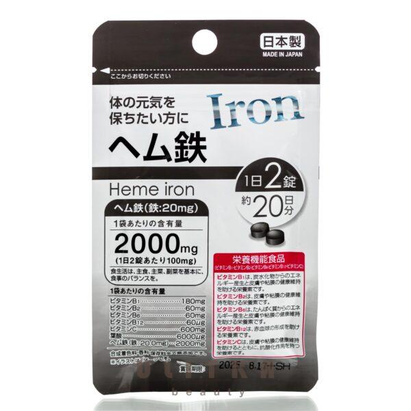 Гемовое Железо  Daiso Heme Iron (40 шт - 20 дн)