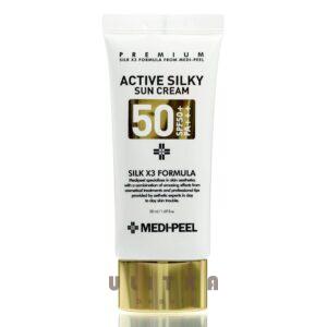 Солнцезащитный крем с пептидами  Medi-peel Active Silky Sun Cream SPF50+PA+++ (50 мл) – Купити в Україні Ulitka Beauty