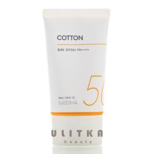 Солнцезащитный крем  Missha All Around Safe Block Cotton Sun SPF50+/PA++++ (50 мл) – Купити в Україні Ulitka Beauty
