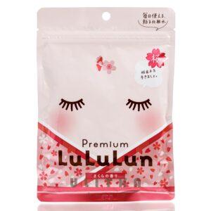Увлажняющая маска для лица с сакурой LuLuLun Premium Sakura Face Masks (7 шт) – Купити в Україні Ulitka Beauty