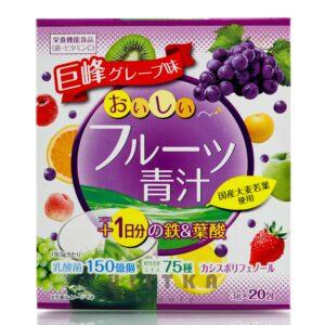 Аодзиру с железом и фолиевой кислотой со вкусом винограда YUWA Aojiru Grapes (20 шт) – Купити в Україні Ulitka Beauty