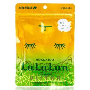 Тканевая маска для упругости кожи Дыня LULULUN Premium Face Mask Melon (7 шт) – Купити в Україні Ulitka Beauty