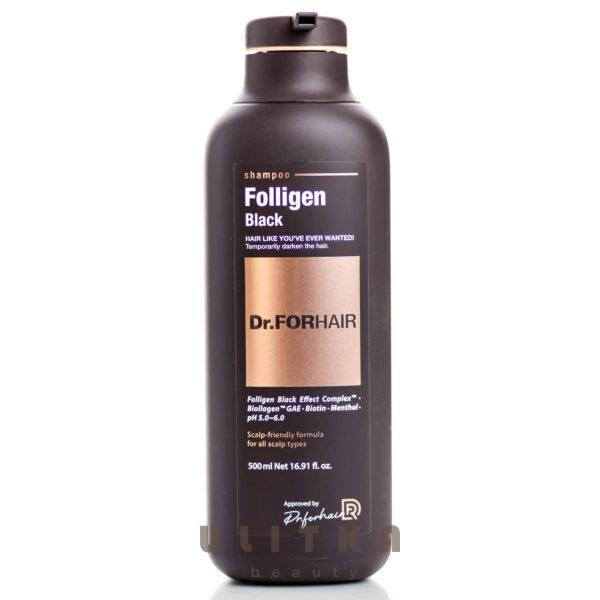 Шампунь для восстановления цвета седых волос  Dr.FORHAIR Folligen Black  (500 мл)