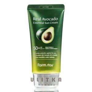 Солнцезащитный крем с авокадо FarmStay Real Avocado Essential Sun Cream SPF 50+ PA++++ (70 мл) – Купити в Україні Ulitka Beauty