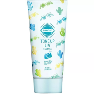 Солнцезащитная эссенция с эффектом коррекции Kose Suncut Tone Up UV Mint Green SPF50+ (80 мл) – Купити в Україні Ulitka Beauty
