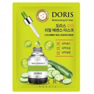 Маска тканевая с экстрактом огурца Doris Cucumber Real Essence Mask (25 мл) – Купити в Україні Ulitka Beauty