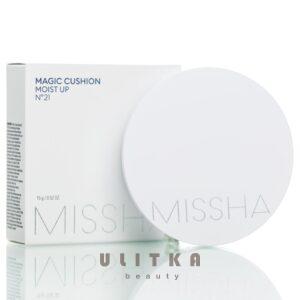 ВВ-кушон увлажняющий Светлый Беж Missha Magic Cushion Moist Up SPF50 PA+++ #21 (15 гр) – Купити в Україні Ulitka Beauty