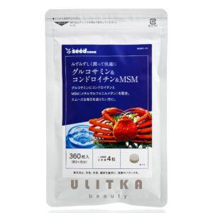 Глюкозамин, хондроитин и МСМ комплекс для суставов SEEDCOMS Glucosamine Chondroitin (360 шт - 90 дн) – Купити в Україні Ulitka Beauty