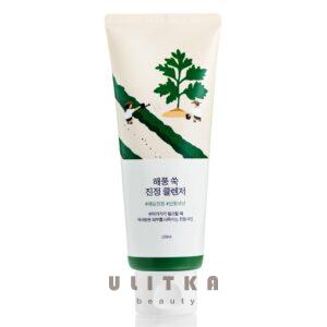 Очищающая пенка для лица с полынью ROUND LAB Mugwort Calming Cleanser (150 мл) – Купити в Україні Ulitka Beauty