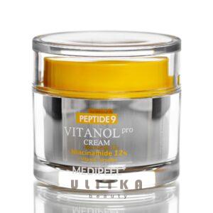 Крем для лица с пептидами и витаминным комплексом Medi-Peel Peptide 9 Vitanol Cream Pro (50 мл) – Купити в Україні Ulitka Beauty