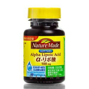 Альфа-липоевая кислота  Nature Made Alpha Lipoic Acid  (60 шт - 30 дн) – Купити в Україні Ulitka Beauty